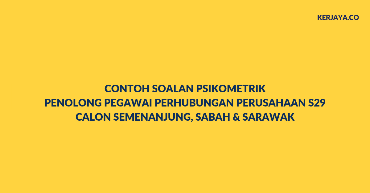 Contoh Contoh Soalan Integriti - Selangor k