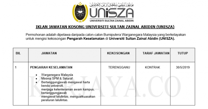 Universiti Sultan Zainal Abidin (UNISZA) (1) Universiti Sultan Zainal Abidin (UNISZA)