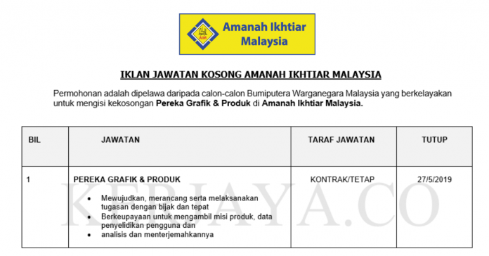 Amanah Ikhtiar Malaysia Amanah Ikhtiar Malaysia ~ Pereka Grafik & Produk