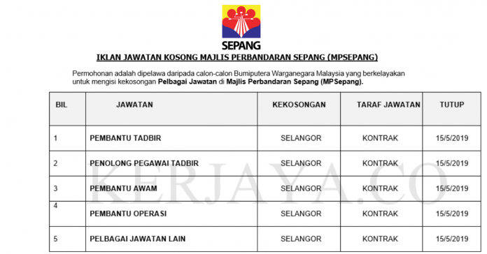 Majlis Perbandaran Sepang (MPSepang) Majlis Perbandaran Sepang (MPSepang) ~ Pentadbiran & Pengurusan