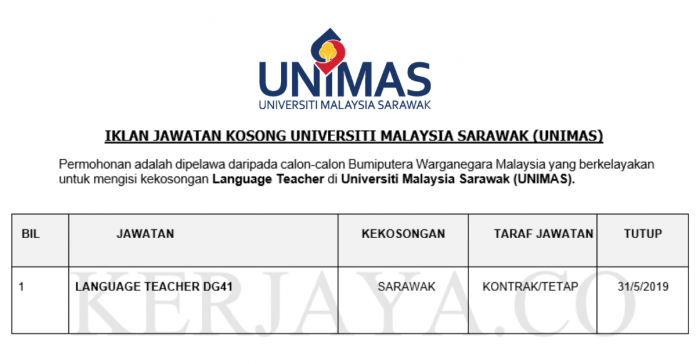 Universiti Malaysia Sarawak (UNIMAS) Universiti Malaysia Sarawak (UNIMAS) ~ Guru Bahasa