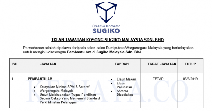 Untitled design Sugiko Malaysia ~ Pembantu Am