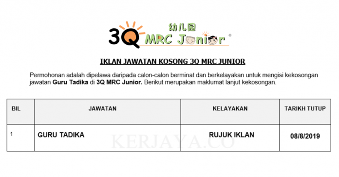 3Q MRC Junior 3Q MRC Junior