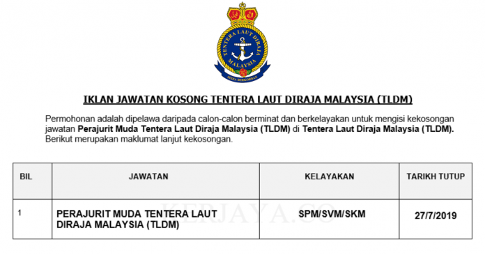 Tentera Laut Diraja Malaysia (TLDM) Tentera Laut Diraja Malaysia ~ Perajurit Muda TLDM