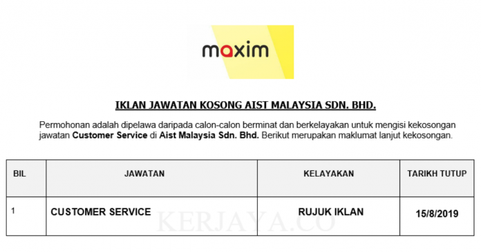 Aist Malaysia Sdn. Bhd. Aist Malaysia ~ Customer Service