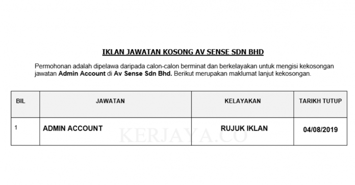 Av Sense Sdn Bhd Av Sense ~ Admin Account