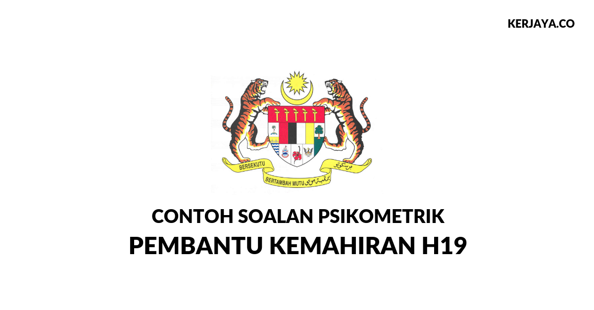 Contoh Soalan Psikometrik Spa 2019 - Terengganu z