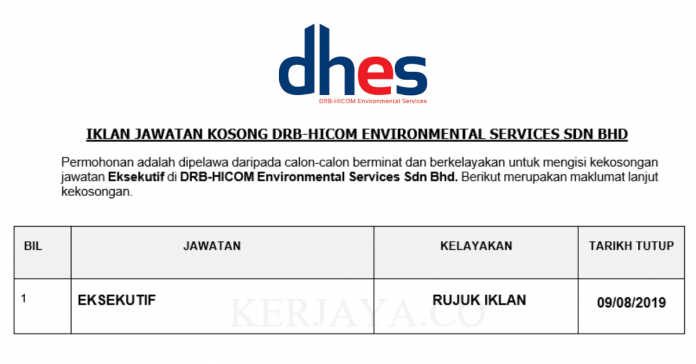 DRB-HICOM Environmental Services _ Eksekutif DRB-HICOM Environmental Services ~ Eksekutif