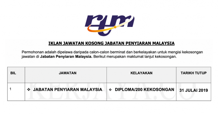Jabatan Penyiaran Malaysia (RTM) Jabatan Penyiaran Malaysia (RTM)