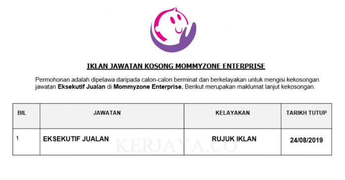 Mommyzone Enterprise Mommyzone Enterprise ~ Eksekutif Jualan