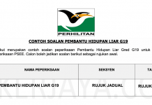 Contoh Soalan Pembantu Tadbir N19 JPA/SPA ~ Pegetahuan AM 