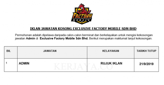 Exclusive Factory Mobile Sdn Bhd Exclusive Factory Mobile ~ Admin