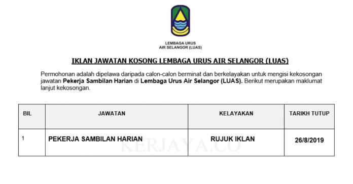Lembaga Urus Air Selangor (LUAS) Lembaga Urus Air Selangor (LUAS)