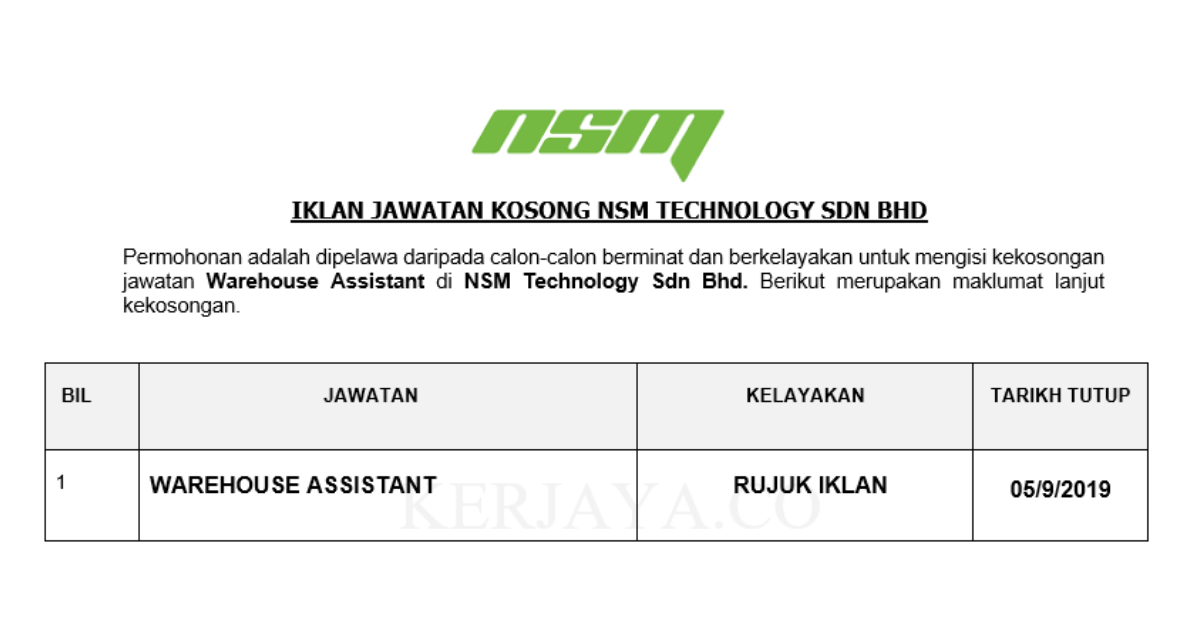 NSM Technology Sdn Bhd