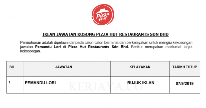 _ Pizza Hut Restaurants Sdn Bhd Pizza Hut Restaurants Sdn Bhd