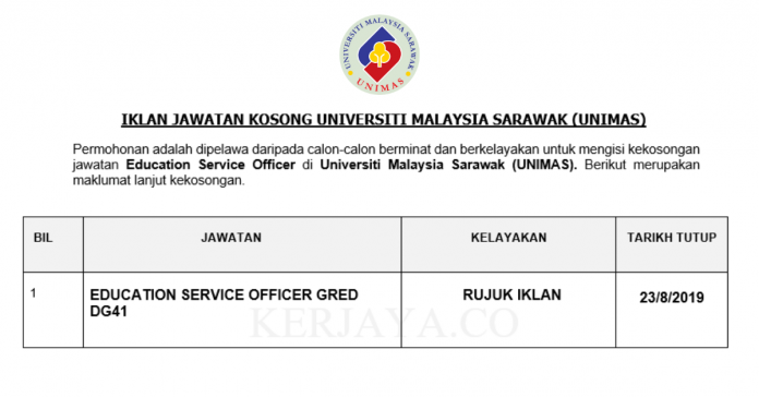 Universiti Malaysia Sarawak (UNIMAS) Universiti Malaysia Sarawak (UNIMAS) ~ Education Service Officer