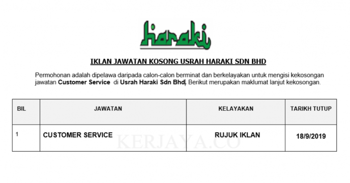 Usrah Haraki Sdn Bhd Usrah Haraki ~ Customer Service