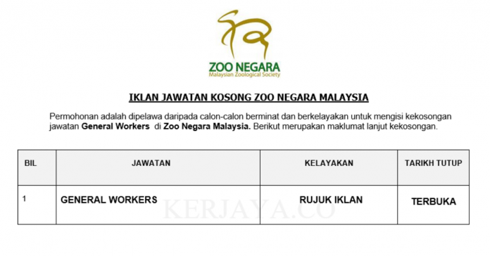 Zoo Negara Malaysia Zoo Negara Malaysia ~ General Workers