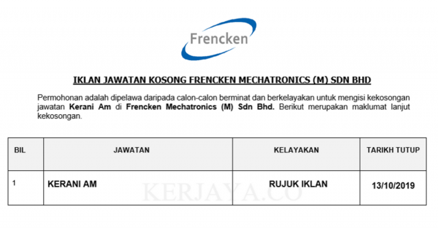 Frencken Mechatronics ~ Kerani Am