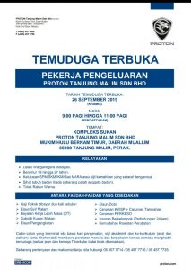 Iklan Temuduga Terbuka Proton • Kerja Kosong Kerajaan Iklan Temuduga Terbuka Proton • Kerja Kosong Kerajaan
