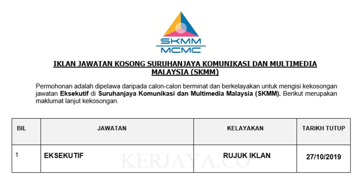 Suruhanjaya Komunikasi dan Multimedia Malaysia (SKMM 