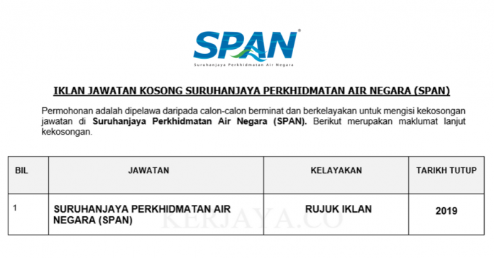 Suruhanjaya Perkhidmatan Air Negara (SPAN) Suruhanjaya Perkhidmatan Air Negara (SPAN)