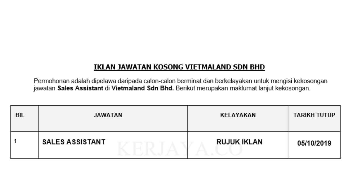 vietmaland-sdn-bhd-kerja-kosong-kerajaan