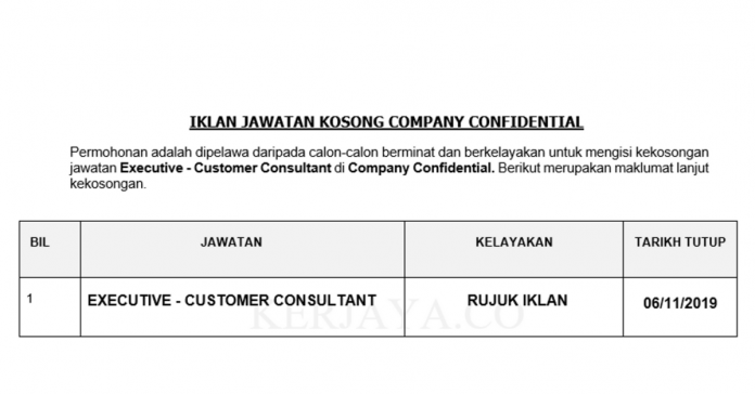 Company Confidential Company Confidential ~ Executive - Customer Consultant