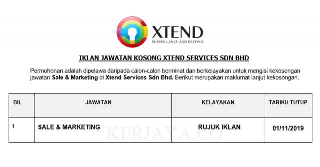 Xtend Services ~ Sale & Marketing