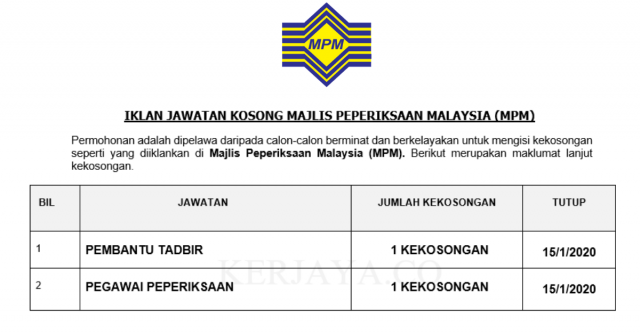 Majlis Peperiksaan Malaysia (MPM)