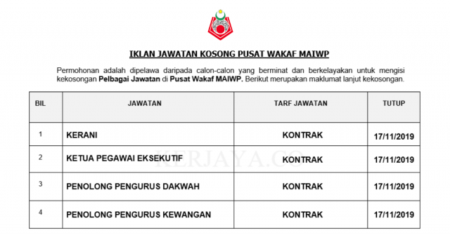 Pusat Wakaf Majlis Agama Islam Wilayah Persekutuan (MAIWP)