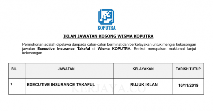 Wisma KOPUTRA Wisma KOPUTRA ~ Executive Insurance Takaful