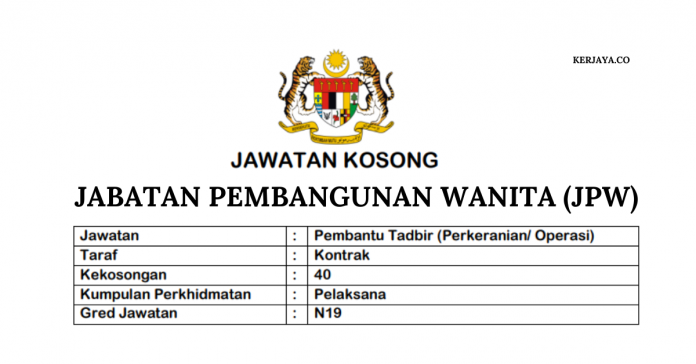 Jabatan Pembangunan Wanita (JPW) Jabatan Pembangunan Wanita (JPW)