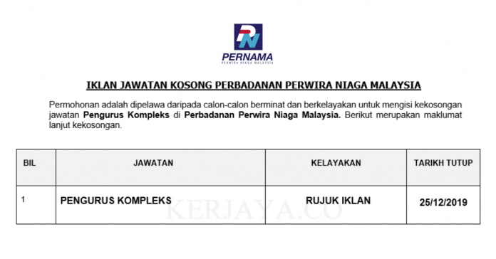 Perbadanan Perwira Niaga Malaysia Perbadanan Perwira Niaga Malaysia ~ Pengurus
