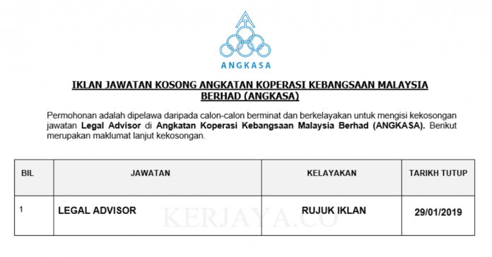 Angkatan Koperasi Kebangsaan Malaysia Berhad (ANGKASA) Angkatan Koperasi Kebangsaan Malaysia Berhad (ANGKASA)