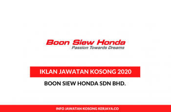 Boon Siew Honda ~ Pelbagai Kekosongan Jawatan