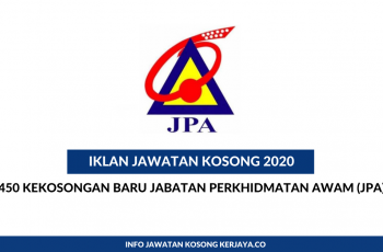 Jabatan Perkhidmatan Awam (JPA) ~ 450 Kekosongan Jawatan Pegawai Tadbir & Diplomatik