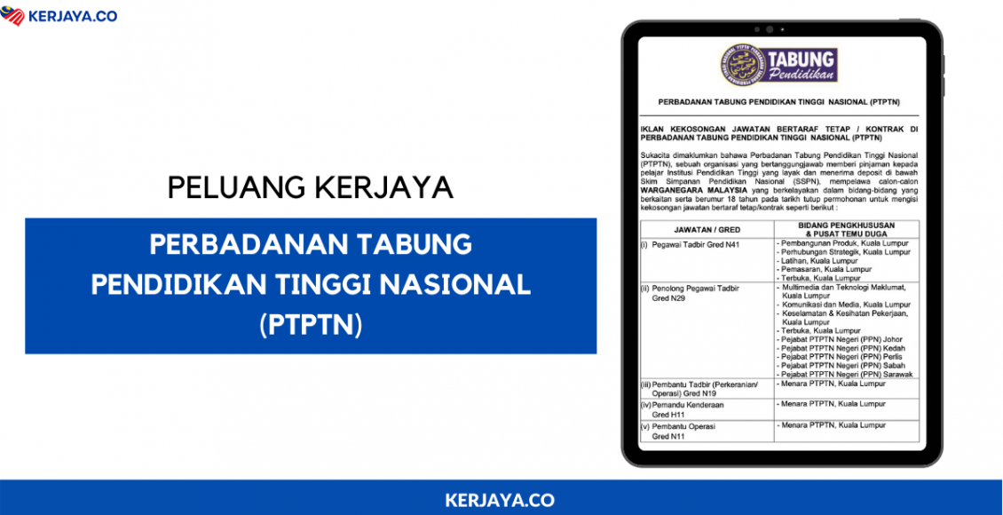 Jawatan Kosong PTPTN