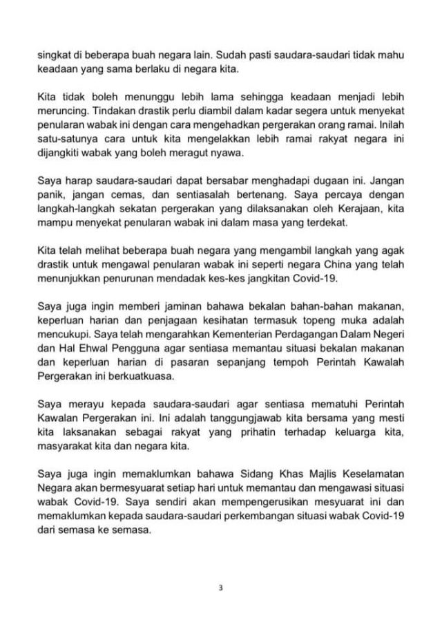 Premis Kerajaan & Swasta Di Tutup, Siapa Yang Cuti Dalam 