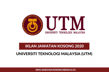 Universiti Teknologi Malaysia (UTM) ~ Pegawai Penyelidik