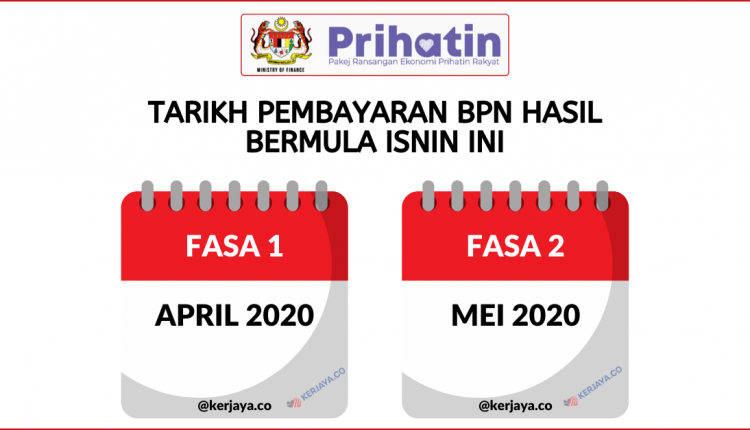 Tarikh Pembayaran BPN Hasil Bermula Isnin Ini • Kerja 