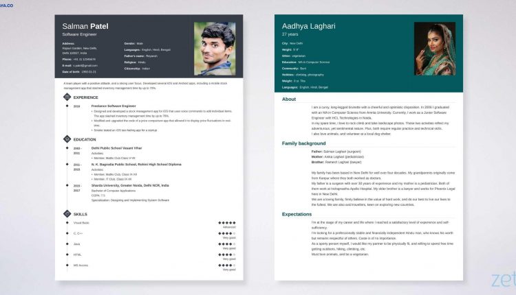 Apakah Format Biodata vs Resume Baca ini