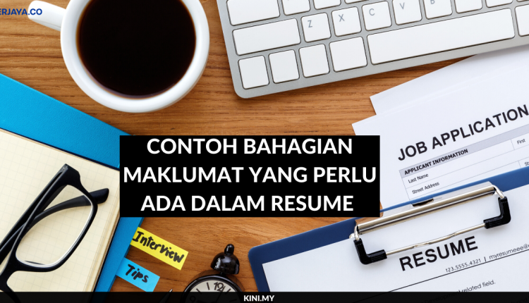 Contoh Bahagian Maklumat Yang Perlu Ada Dalam Resume