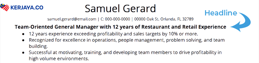 Mengapa Headline Penting Dalam Resume Anda?