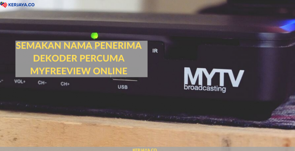 Semakan Nama Penerima Dekoder Percuma MyFreeView Online
