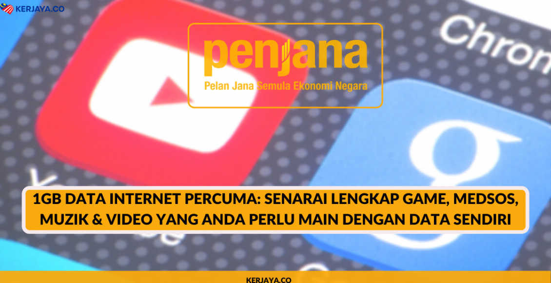 1GB Data Internet Percuma_ Senarai Lengkap Game, MedSos, Muzik & Video Yang Anda Perlu Main Dengan Data Sendiri