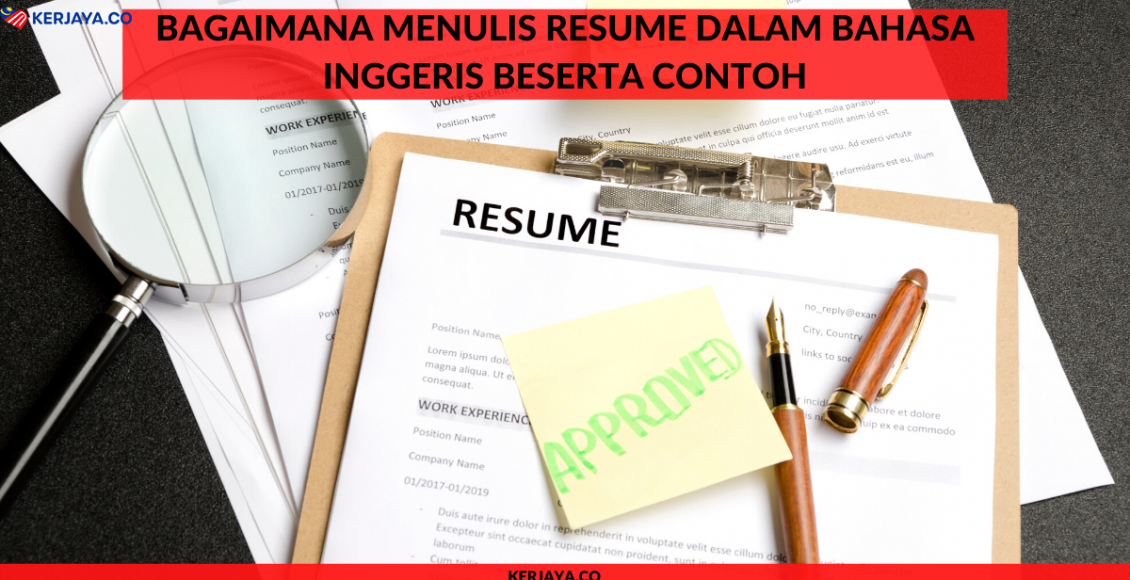 Bagaimana Menulis Resume Dalam Ba
