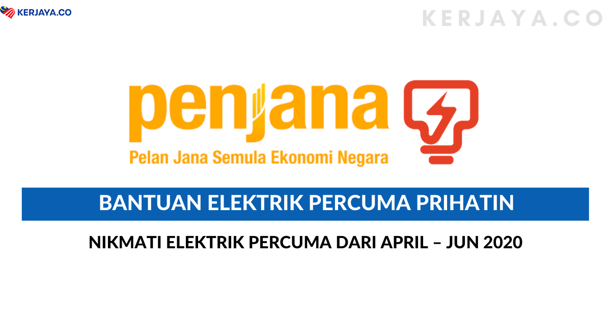 Bantuan Elektrik Percuma PRIHATIN Tak Payah Bayar Bil April  Jun