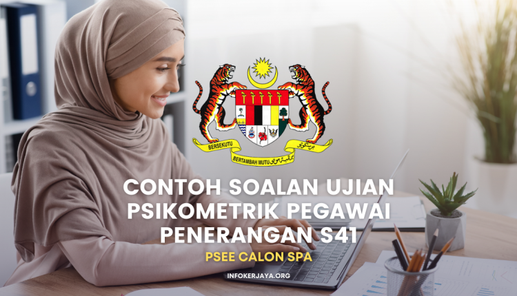 Contoh Soalan Ujian Psikometrik Pegawai Penerangan S41