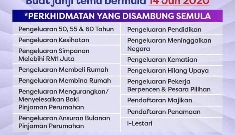 Nak Buat Urusan Di Kaunter KWSP? Buat Janji Temu Online Dulu Ya